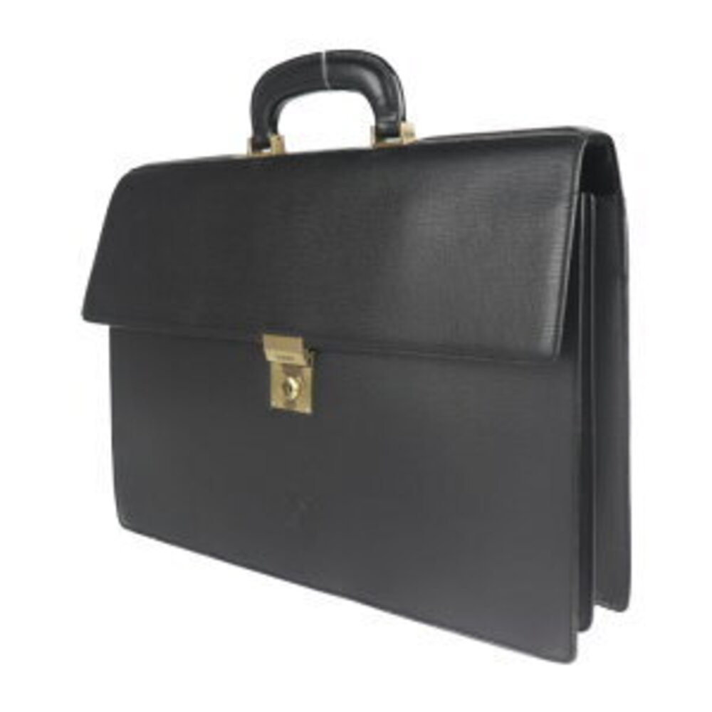 Loewe Bag Leather Business Document Black Briefcase Handbag